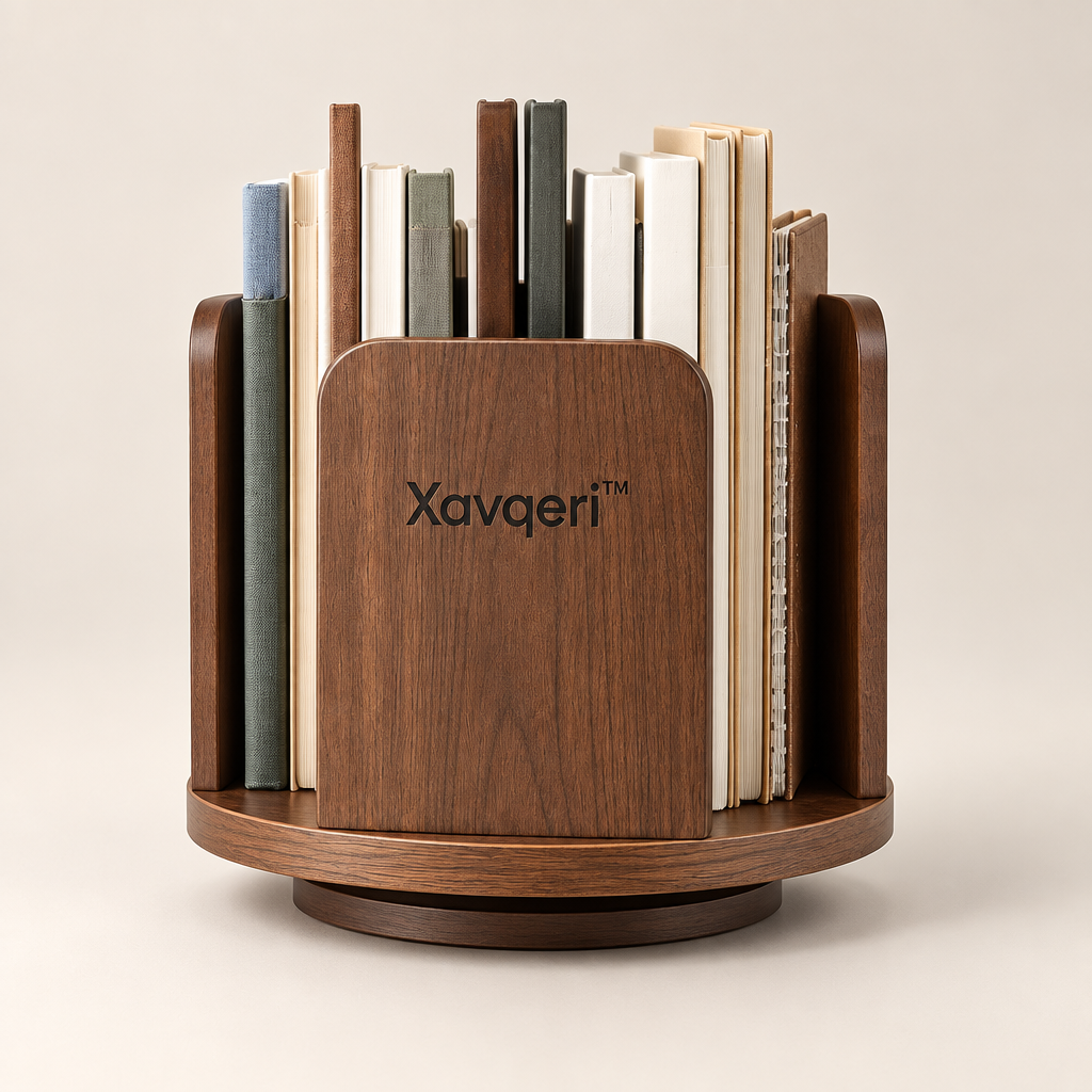Xavqeri™ Rotating Desktop Book Organizer image 01