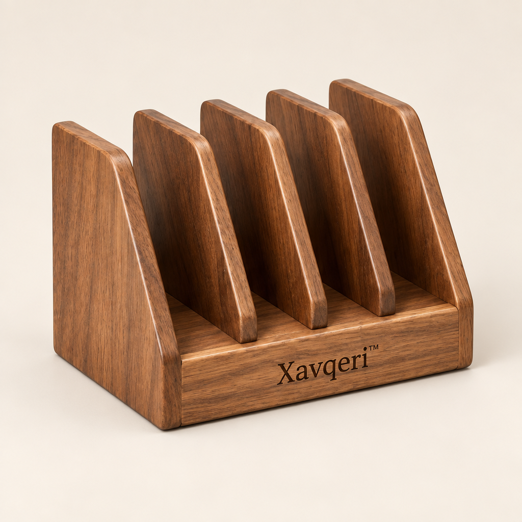 Xavqeri™ Wooden Desktop Bookmark Holder image 01